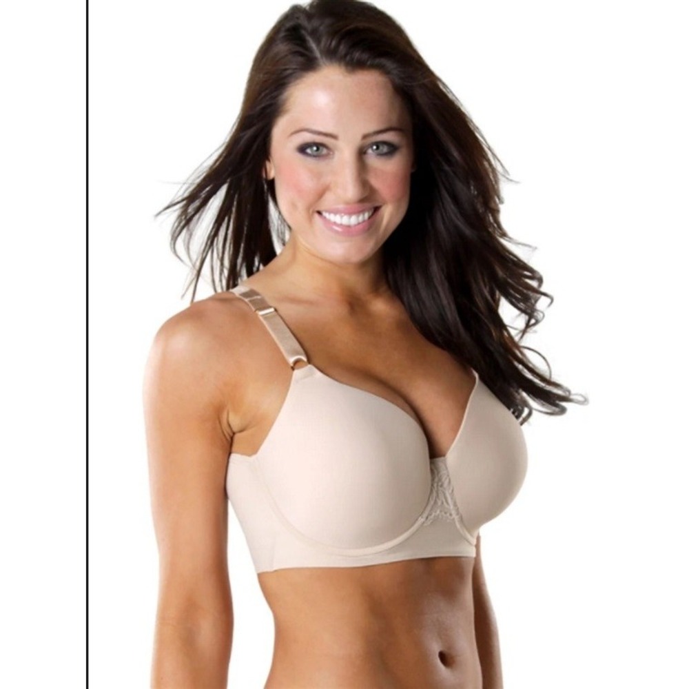 NWOT Shapeez Ultimate Shaper Bra Shortee XL DD Cup Beige Smooth 128813